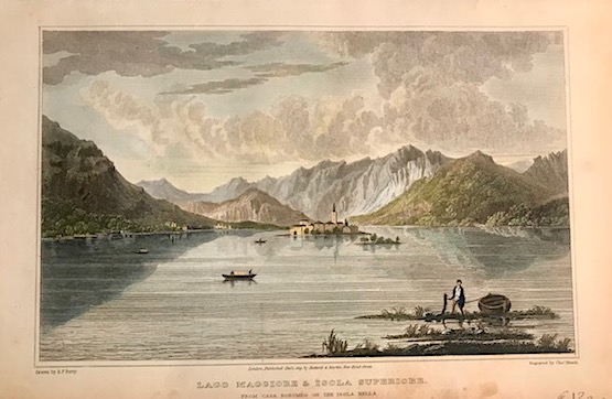 Batty Elizabeth Frances Lago Maggiore & Isola Superiore. From Casa Boromeo on the Isola Bella 1820 Londra